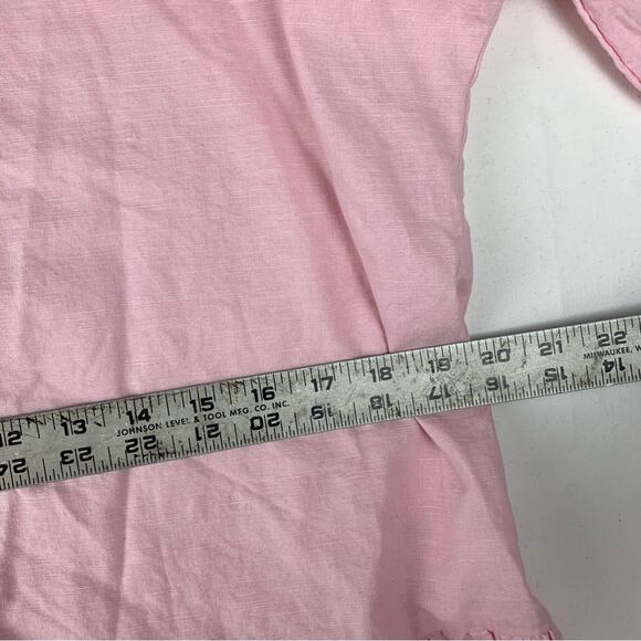 Lost in Lunar women's XL Pink V-Neck Puff Sleeve Mini Sundress aje ruffle - Picture 8 of 12